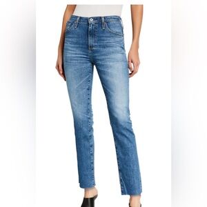 AG Adriano Goldschmied Isabelle Straight Jeans - Classic Blue